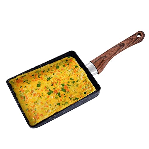 HERCHR All-in-One Tamagoyaki-Pfanne, Tamagoyaki Japanische Omelette Pfanne Eierpfanne Pfanne Pfanne, Pfanne Induktion Japanische Pfanne, Omelett Pfanne Viereckig, Japanese Omelette Pan 15.5x18.5cm von HERCHR