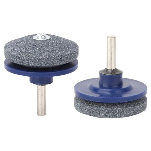 HERCHR Stumpfe Klingenschärfer, 2pcs Rasenmäher Blade Spitzer für alle Krafthandbohrer universelles Garten Rasenmäherwerkzeug von HERCHR