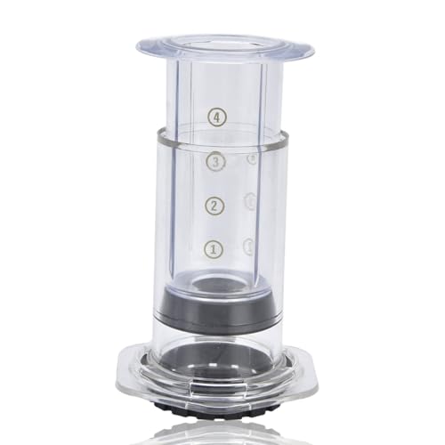 HERCHR Tragbare Reisebereich Kaffeemaschine Presse, Druckfiltertopf tragbare Hand Presse Kaffeekanne Tropftyp Filter Pressetöpfe für Haushaltsküche, 4 Tasse von HERCHR