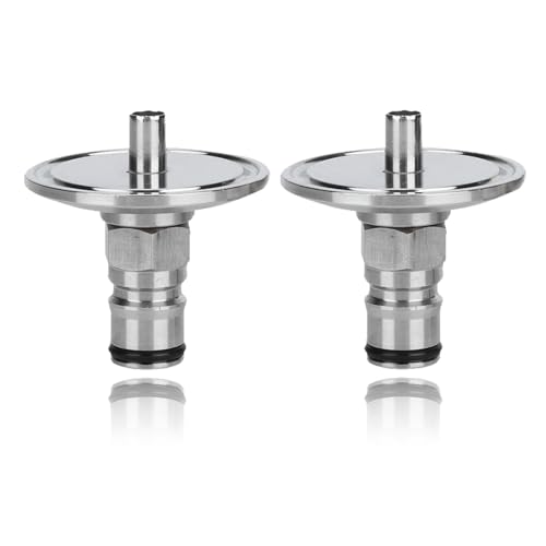 Hausgemachter Bier Bier Cony Keg Ball Lock Post, 2pcs 304 Edelstahl aus hausgemachtem Bier 1,5 Zoll Tri -Klemme zum Ball -Lock -Postvorbereitungsadapter für universelle Behälter von HERCHR