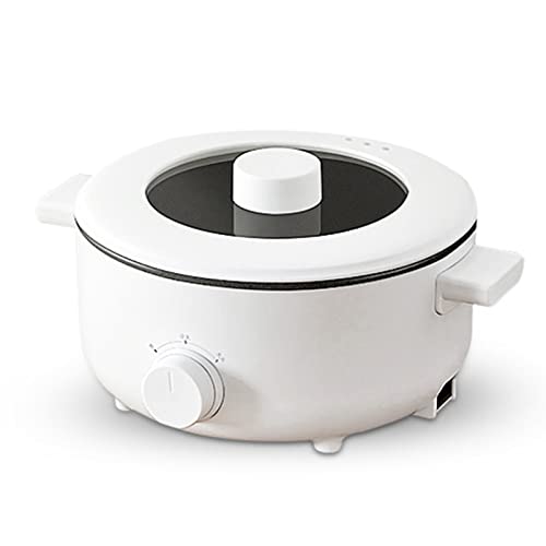 Hot Pot Elektrisch Mit Griff, Tragbarer Hot Pot, Elektrischer Hot Pot-Kocher, Kochtopf, 3 L, Mini-Multifunktions-Elektro-Kochtopf, Elektroherd, 3 Gänge Verstellbare Elektrische Bratpfanne Für Zuhause, von HERCHR