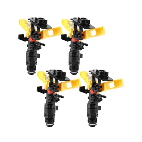 Impact Sprinkler, 4pcs Männlicher Gewinde G1/2 rotierende Sprinklerdüsen Düsen Wassersprühkopf Nebel Düse Garten Rasen rotierende Bewässerung für Gewächshausgarten Impact Sprinkler, 4pcs Männlicher Gewinde G1/2 rotierende Sprinklerdüsen Düsen Wassersprühkopf Nebel Düse Garten Rasen rotierende Bewässerung für Gewächshausgarten von HERCHR