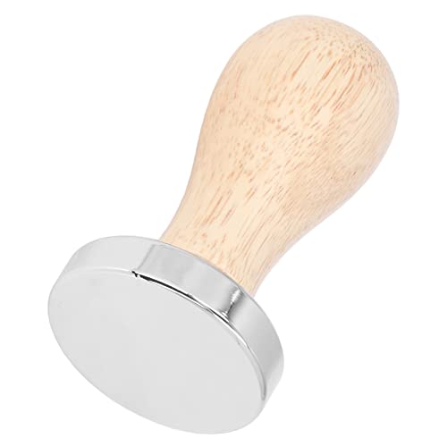 Kaffee Manipulation, abnehmbarer Kaffeepresse Werkzeug Manipulationsdarmpullover Flachboden Kaffee Pulver Presse Hammer mit Holzgriff für Kaffeebohnen Presse Kaffee Schleifen (51mm) von HERCHR