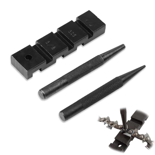 Kettensäge, Taschenkettensäge Chain Punch Breaker Joiner mit Chainsaw Chain Repairing Tools Set Professionelles Chain Link Repair Kit Kettensäge, Taschenkettensäge Chain Punch Breaker Joiner mit Chainsaw Chain Repairing Tools Set Professionelles Chain Link Repair Kit von HERCHR