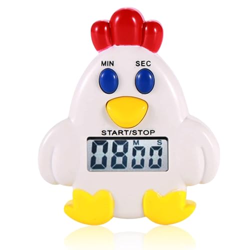 Magnetischer Küchentimer, Hähnchen Digitaler Küchentimer Für Küche Studie, 99-Minuten-59-Sekunden Timer Zeitmesser Für Backen, Küche, Studium, Trainingstraining, Count-Up- Und Countdown-Uhr von HERCHR