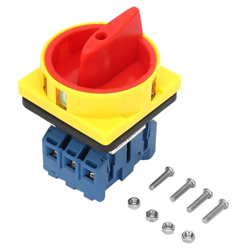 Lastschalterschalter, 25A 32A Drehschnecken auf Off -Power -Schalter 3 Pol 2 Position für Industrie, Schalterschalter Drehung (25a) von HERCHR