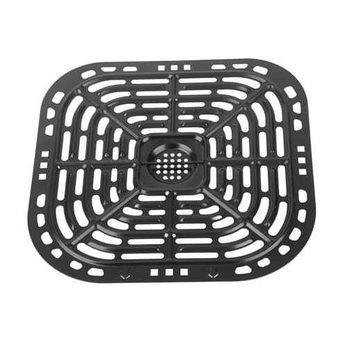 Luftfritteuchsengrillpfanne, Luftbraten Ersatztablett, Quadrat 23,5 x 24,5 cm Friteus Ersatz Grill Pfanne Edelstahl Frittierenders Ersatz -Schluckplatte Luftfritteuchsengrillpfanne, Luftbraten Ersatztablett, Quadrat 23,5 x 24,5 cm Friteus Ersatz Grill Pfanne Edelstahl Frittierenders Ersatz -Schluckplatte von HERCHR