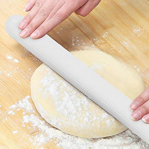 Polyethylen Pizzaroller Teigroller 37cm, Fondant Roller Teigroller Klein Pizzaroller Teigroller Nudelholz, Zuckergussrolle Für Fondant, Pizza, Torte, Kekse, Backen Und Teigwaren von HERCHR