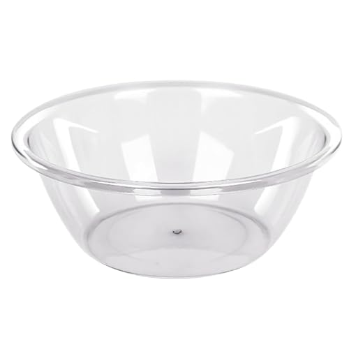 Runde Plastikwaschbecken, kleines Becken stapelbarer Campingschüssel zum Waschen von Gesicht, Obst, Geschirr, Flaschen, Heimküchenspüle (S) von HERCHR
