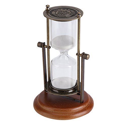 Sanduhr Timer, Metall Sand Timer Sanduhr mit 15 Minuten für Kinder Home Office und Hochzeitsgeschenk von HERCHR