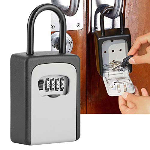 Schlüsselkasten für außen, Schlüsselkasten zur Wandmontage, Kombinationsschließfach mit Code zur Aufbewahrung von Hausschlüsseln von HERCHR
