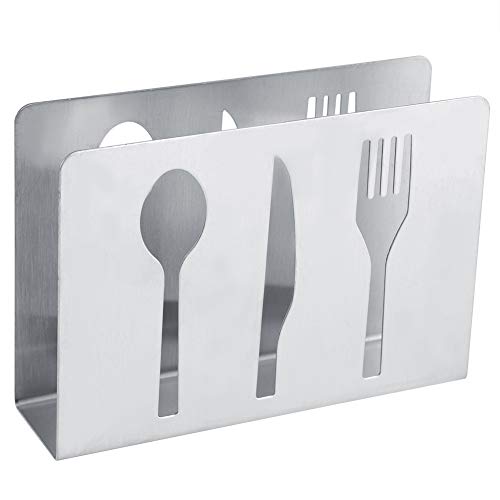 Serviettenspender Aus Edelstahl, Serviettenhalter Napkin Holder, Papierservietten Halter, Dispensers for Serviettes, Serviettenständer Tissue Rack Küche Serviettenhalter Restaurant 12x3x8.6cm von HERCHR