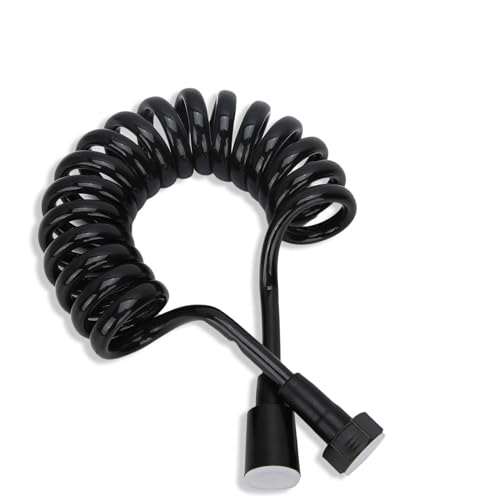 Spring Flexibler Brauseschlauch, 2 M Spring Brauseschlauch, Bidet-Federschlauch, Flexibler Brauseschlauch Für WC-Wasserhahn, Bidet-Sprühgerät, Handbrause, Waschbecken-Hahn-Duschen von HERCHR