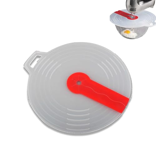 Spritzschutzdeckel Ø 31 Cm, Spritzschutz Rührschüssel Universal Spritzschutz Mixer Silikon Spritzschutz Schüssel Deckel Zum Schlagen Von Schlagsahne, Verhindert Lästiges Spritzen Des Teigs Beim Mixen von HERCHR