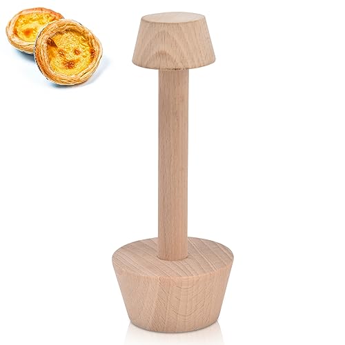 Tart Tamper, Holzgebäckstampfer Doppelseitige Tortenform für Muffins, Pekannusstorten, Käsekuchen, Mini Pie Maker Tool von HERCHR