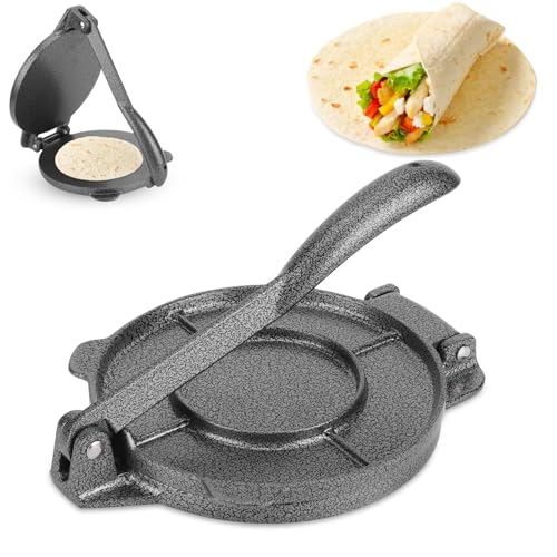 Tortilla Press, 6,5 -Zoll -Aluminiumlegierung Tortilla und Roti Maker Tortilla Maker Quesadilla Maker Burrito Maker Empanada Press Rotimatic Roti Maker mit faltbarem Griff für Teigentortillas Tortilla Press, 6,5 -Zoll -Aluminiumlegierung Tortilla und Roti Maker Tortilla Maker Quesadilla Maker Burrito Maker Empanada Press Rotimatic Roti Maker mit faltbarem Griff für Teigentortillas von HERCHR