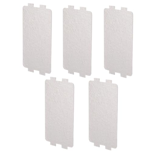 Wellenleiterabdeckung, 5pcs 4,6x2,5in Universal Mikrowellenofen -Glimmerplatte häufiger Blecher Austausch für die Reparatur von Mikrowellenkochern von HERCHR