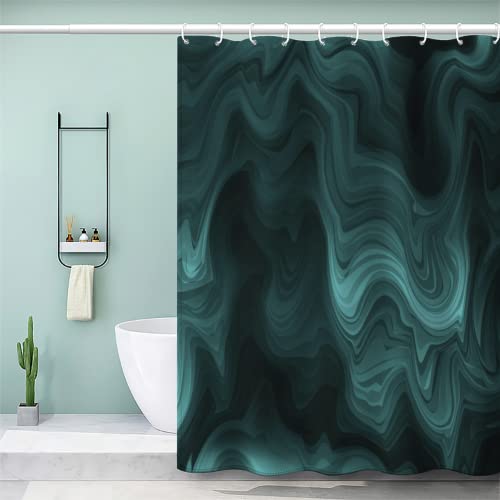 HERENI Duschvorhang 120x180 cm Badevorhang Vorhang Anti-Schimmel Shower Curtains Waschbar Badvorhänge 3D Geometrie Mode Marmor Stein Riss Muster Wasserdicht Duschvorhänge mit 12 Haken für Badezimmer von HERENI