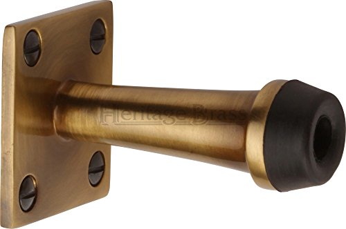 Türstopper zur Wandmontage, Größe: 6,4 cm Breite, Oberfläche: Messing antik von HERITAGE BRASS