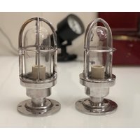 Christmas Day Etsy Sale New Marine Style Aluminium Bulkhead Lampe Vorrichtung Lot Von 2 von HERITAGEANTIQUESUSA