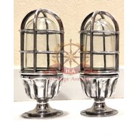 Marine Style Aluminium Wand Deckenhalterung Schottenkopf Lampe /Licht Lot Von 2 von HERITAGEANTIQUESUSA