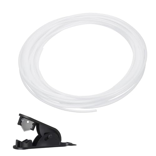 HERKINDNESS 10 m PTFE Schlauch 4 mm, Innendurchmesser 2,5 mm, Außendurchmesser 4 mm PTFE Schlauch 3D Drucker, Weißer 3D-Druckerschlauch, mit Schneider, für 1,75 mm 3D-Druckerfilament HERKINDNESS 10 m PTFE Schlauch 4 mm, Innendurchmesser 2,5 mm, Außendurchmesser 4 mm PTFE Schlauch 3D Drucker, Weißer 3D-Druckerschlauch, mit Schneider, für 1,75 mm 3D-Druckerfilament von HERKINDNESS