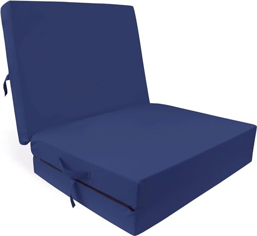 HERLAG Klappmatratze Senior (Farbe blau, Maße 195x85x10 cm, Gästebett, Faltmatratze, Bezug waschbar) P05010-2150 von Herlag