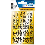 HERMA 4146 Nummernetiketten 1-100 13 x 12 mm Gold, Schwarz 10 Packungen mit 2160 Etiketten von HERMA