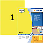 HERMA 4401 Multifunktionsetiketten SuperPrint Gelb Rechteckig 100 Etiketten pro Packung von HERMA