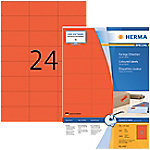 HERMA 4407 Multifunktionsetiketten SuperPrint Rot Rechteckig 2400 Etiketten pro Packung von HERMA
