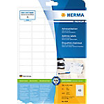 HERMA Adressetiketten 4504 Weiß Rechteckig 38,1 x 21,2 mm 25 Blatt à 65 Etiketten von HERMA