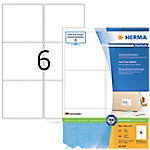 HERMA Adressetiketten 4653 Weiß DIN A4 99,1 x 93,1 mm 100 Blatt à 6 Etiketten von HERMA