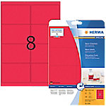 HERMA Etiketten 5046 Neonrot Rechteckig 160 Etiketten pro Packung von HERMA