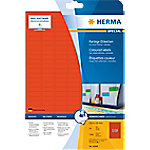 HERMA Farbige Etiketten 4244 Rot Rechteckig 25,4 x 10 mm 20 Blatt à 189 Etiketten von HERMA
