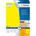 HERMA Farbige Etiketten 4496 Gelb Rechteckig 200 x 144 mm 20 Blatt à 14 Etiketten von HERMA