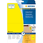 HERMA Farbige Etiketten 4561 Gelb Rechteckig 105 x 148 mm 20 Blatt à 4 Etiketten von HERMA