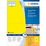 HERMA Farbige Etiketten 4565 Gelb Rechteckig 199 x 143 mm 100 Blatt à 2 Etiketten von HERMA