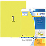 HERMA Farbige Etiketten 5148 Neongelb Rechteckig 20 Etiketten pro Packung von HERMA