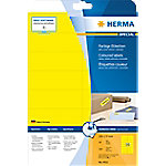 HERMA Farbige Multifunktionsetiketten 4551 Gelb Rechteckig 105 x 37 mm 20 Blatt à 16 Etiketten von HERMA