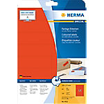 HERMA Farbige Multifunktionsetiketten 4552 Rot Rechteckig 105 x 37 mm 20 Blatt à 16 Etiketten von HERMA