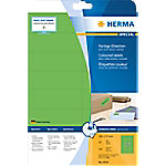 HERMA Farbige Multifunktionsetiketten 4554 Grün Rechteckig 105 x 37 mm 20 Blatt à 16 Etiketten von HERMA