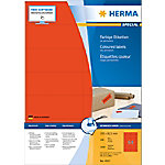 HERMA Farbige Multifunktionsetiketten 4557 Rot Rechteckig 105 x 42 mm 100 Blatt à 14 Etiketten von HERMA