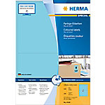 HERMA Farbige Multifunktionsetiketten 4568 Blau Rechteckig 199 x 143 mm 100 Blatt à 2 Etiketten von HERMA