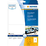 HERMA Laser Etiketten 4915 Weiß Rechteckig 199 x 143 mm 25 Blatt à 2 Etiketten von HERMA