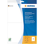 HERMA Multifunktionsetiketten 4444 Weiß DIN A4 105 x 144 mm 20 Blatt à 4 Etiketten von HERMA