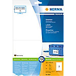 HERMA Multifunktionsetiketten 8636 Weiß Rechteckig 210 x 148 mm 10 Blatt à 2 Etiketten von HERMA