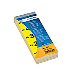 HERMA Nummernetiketten 4891 Rechteckig Gelb, Schwarz 500 Etiketten pro Packung von HERMA
