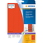 HERMA Ordneretiketten 5132 Rot 38 x 297 mm 20 Blatt à 5 Etiketten von HERMA