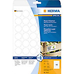HERMA Power Etiketten 10915 Weiß Rund 1200 Etiketten pro Packung von HERMA
