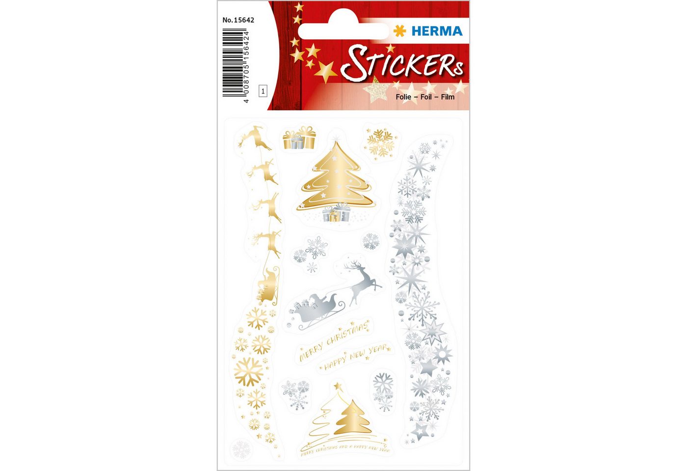 HERMA Sticker Herma Sticker CREATIVE Weihnachten Weihnachtszauber Folie 1 Bl von HERMA